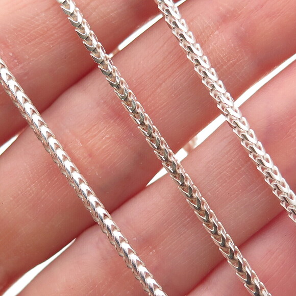 Unbranded Jewelry - P. Lux 925 Sterling Silver Vintage Italy Franco Chain Necklace 18"